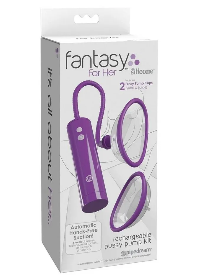 Fantasy For Her Female Sex Toys Fantasy For Her Rechargeable Pleasure Pump Kit with Remote Control