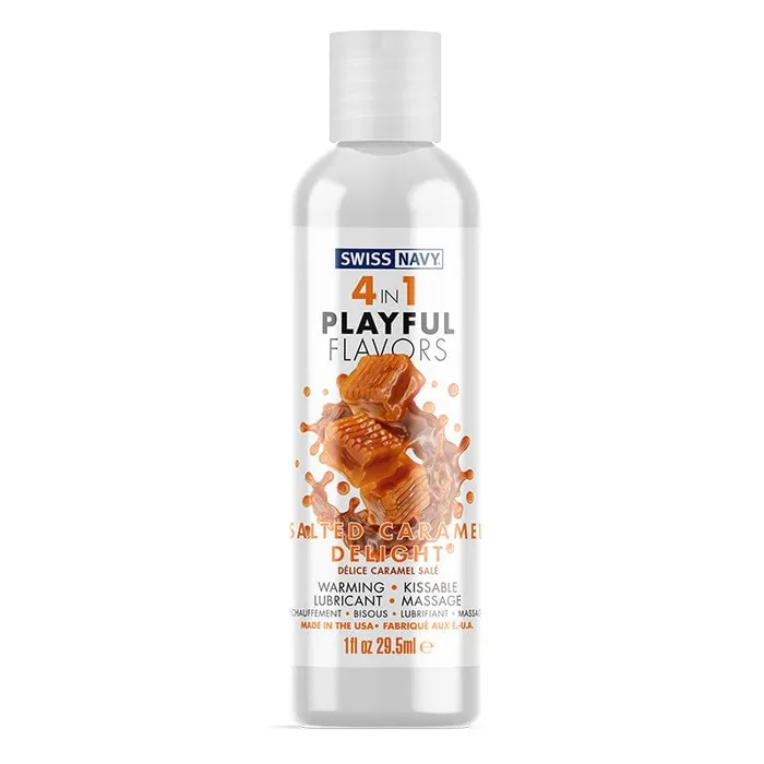 Swiss Navy Female Sex Toys Swiss Navy Playful Flavors 4 in 1 Salted Caramel