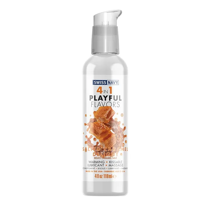 Swiss Navy Female Sex Toys Swiss Navy Playful Flavors 4 in 1 Salted Caramel