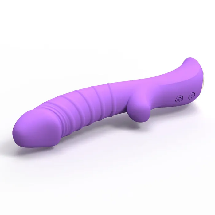 Leto Female Sex Toys Leto Velvet Flexible Phallic Silicone Rabbit Vibrator