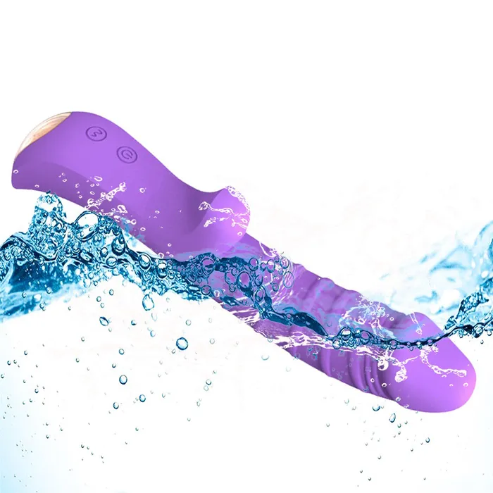 Leto Female Sex Toys Leto Velvet Flexible Phallic Silicone Rabbit Vibrator