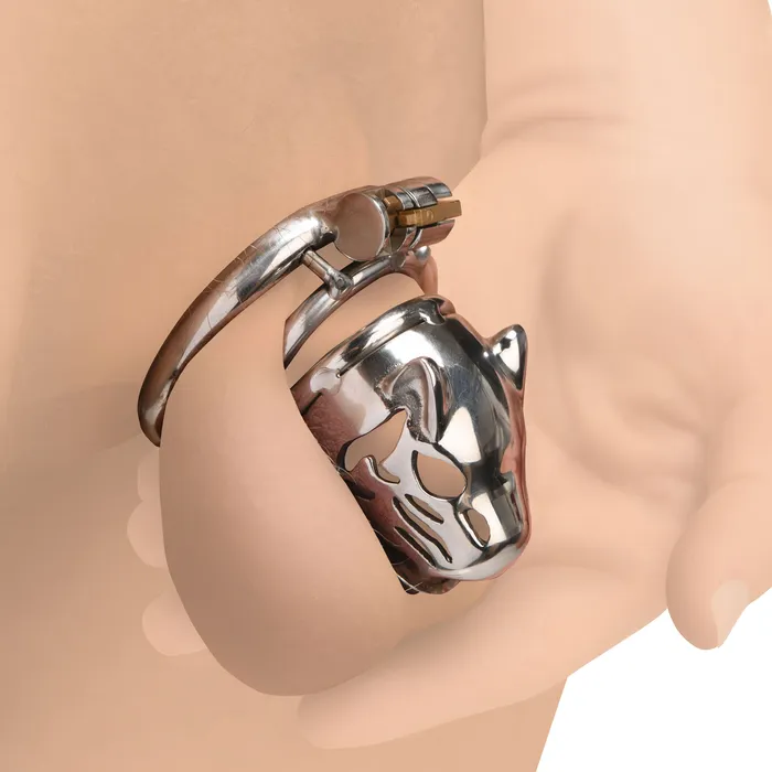 Master Series Caged Cougar Locking Chastity Cage Male Sex Toys