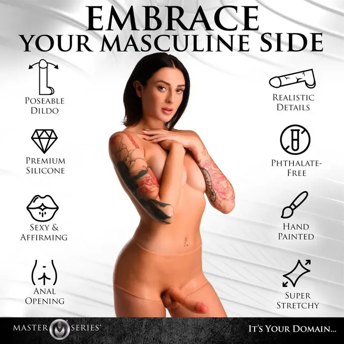 Pegging Dildo Boner Briefs Silicone Penis Strap On Large XR Brands Female Sex Toys