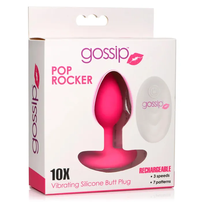 Curve Toys Anal Gossip Pop Rocker 10x Vibrating Silicone Plug Magenta Curve Toys Anal Gossip Pop Rocker 10x Vibrating Silicone Plug Magenta